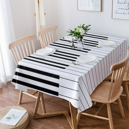 ASWMXR Piano Black And White Keyboard Music Simple Tablecloths Waterproof Kitchen Coffee Table For living Room Home Decor Dining Table
ASWMXR Piano Black And White Keyboard Music Simple Tablecloths Waterproof Kitchen Coffee Table For living Room Home Decor Dining Table