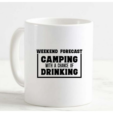 Coffee Mug Weekend Forecast Camping With A Chance Of Drinking Funny White Cup Funny Gifts for work office him her
Coffee Mug Weekend Forecast Camping With A Chance Of Drinking Funny White Cup Funny Gifts for work office him her