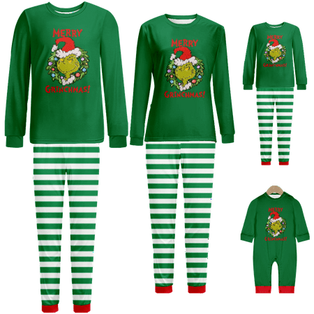 Matching Family Christmas Pajamas Set The Grinch Stripe Printed Baby-Kids-Adult-Pet Size 2 Pieces Top and Pants Bodysuits Xmas Pjs Set
Matching Family Christmas Pajamas Set The Grinch Stripe Printed Baby-Kids-Adult-Pet Size 2 Pieces Top and Pants Bodysuits Xmas Pjs Set