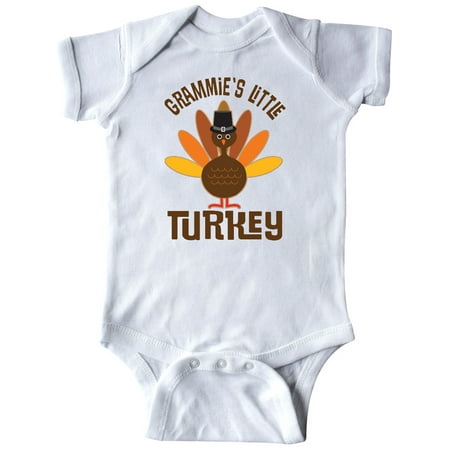 Inktastic Thanksgiving Grammie Little Turkey Gift Baby Boy or Baby Girl Bodysuit