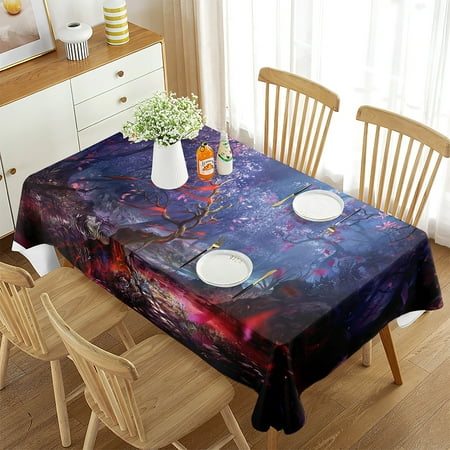 Magic Forest Tablecloth Rectangular Tablecloth Wonderland Green Kitchen Dining Room Banquet Party Travel ration
Magic Forest Tablecloth Rectangular Tablecloth Wonderland Green Kitchen Dining Room Banquet Party Travel ration