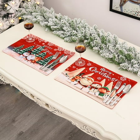 Wrea Christmas Placemats Heat-Resistant Table Mats Xmas Dining Table Home Decoration Christmas Ornaments
Wrea Christmas Placemats Heat-Resistant Table Mats Xmas Dining Table Home Decoration Christmas Ornaments