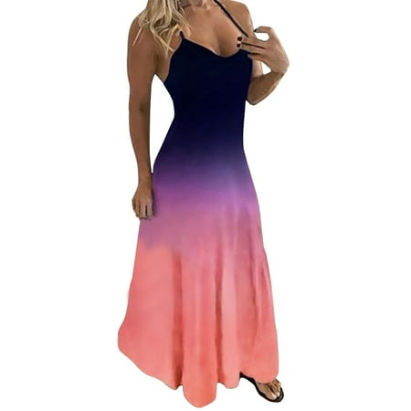 Tuscom Women Plus Size O-neck Camisole Sleeveless Tie-dyed Gradient Print Long Dress
Tuscom Women Plus Size O-neck Camisole Sleeveless Tie-dyed Gradient Print Long Dress