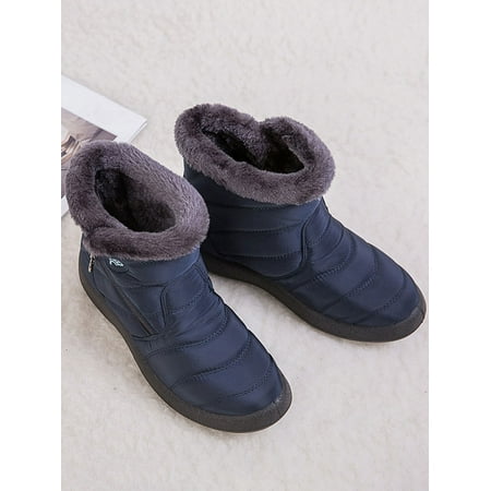 Woobling Ladies Comfort Side Zipper Snow Boots Outdoor Warm Mid-Calf Boot Walking Non-slip Plush Lining Booties Blue 6
Woobling Ladies Comfort Side Zipper Snow Boots Outdoor Warm Mid-Calf Boot Walking Non-slip Plush Lining Booties Blue 6