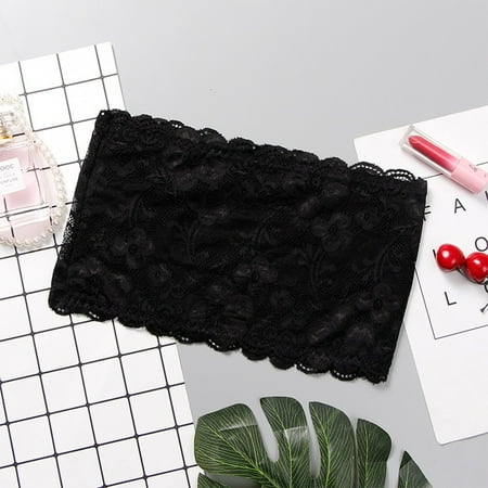 ALSLIAO Anti-Glare Lace Wrap Chest Tube Top Invisible Bust Vest Strapless Underwear 2Sides Lace Black 40-60kg
ALSLIAO Anti-Glare Lace Wrap Chest Tube Top Invisible Bust Vest Strapless Underwear 2Sides Lace Black 40-60kg