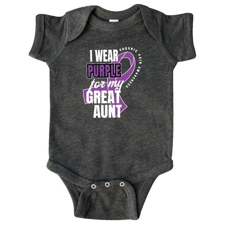 Inktastic Chronic Pain I Wear Purple For My Great Aunt Gift Baby Boy or Baby Girl Bodysuit
Inktastic Chronic Pain I Wear Purple For My Great Aunt Gift Baby Boy or Baby Girl Bodysuit