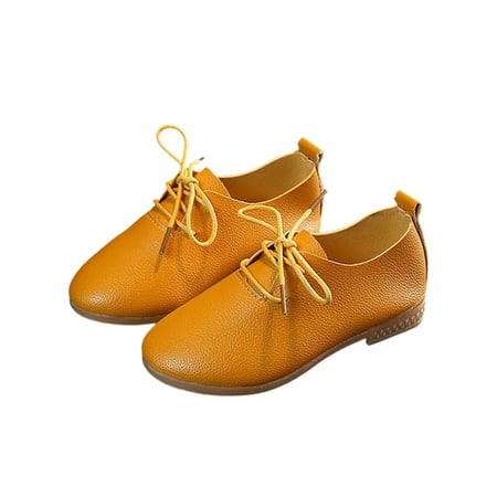 GENILU Kids Comfortable Wear Resistant Round Toe Dress Shoes Outdoor Durable Formal Low Top Flats
GENILU Kids Comfortable Wear Resistant Round Toe Dress Shoes Outdoor Durable Formal Low Top Flats