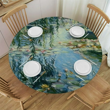 Patifu Water Lilies Willow Branches Round Table Cover Stain Resistant Washable Indoor Outdoor Tablecloth Kitchen Dining Wedding Parties 100% Polyester Fiber 46-50
Patifu Water Lilies Willow Branches Round Table Cover Stain Resistant Washable Indoor Outdoor Tablecloth Kitchen Dining Wedding Parties 100% Polyester Fiber 46-50