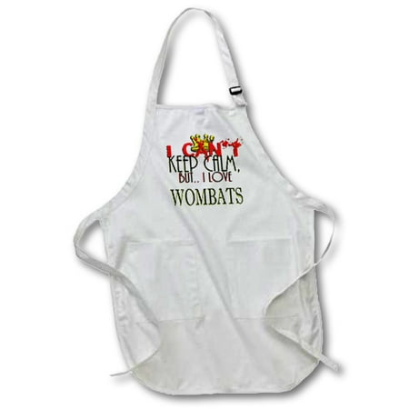 3dRose I Cant Keep Calm Wombats - Full Length Apron 22 by 30-inch Black With Pockets
3dRose I Cant Keep Calm Wombats - Full Length Apron 22 by 30-inch Black With Pockets