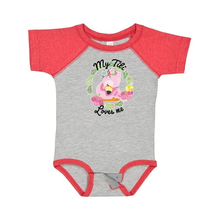 Inktastic Baby Flamingo My Titi Loves Me with Flower Wreath Boys or Girls Baby Bodysuit
Inktastic Baby Flamingo My Titi Loves Me with Flower Wreath Boys or Girls Baby Bodysuit
