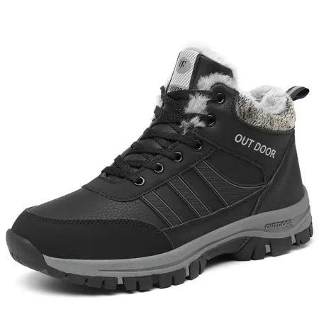 Men‘s Comfortable Snow Boots Warm Plush Lining Hiking Shoes For Outdoor Mountaineering Mountain Climbing Autumn & Winter Black/Grey
Men‘s Comfortable Snow Boots Warm Plush Lining Hiking Shoes For Outdoor Mountaineering Mountain Climbing Autumn & Winter Black/Grey