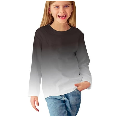 Scyoekwg Gradient Color Long Sleeve Shirts for Girls Kids Toddler Girls Fall Tops Fashion Round Neck Casual Lightweight Loose Blouses Tshirts (Black 11 Years)
Scyoekwg Gradient Color Long Sleeve Shirts for Girls Kids Toddler Girls Fall Tops Fashion Round Neck Casual Lightweight Loose Blouses Tshirts (Black 11 Years)