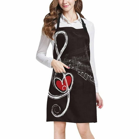 ASHLEIGH Treble Love and Music Notes Home Kitchen Apron for Women Men with Pockets Unisex Adjustable Bib Apron for Cooking Baking Gardening
ASHLEIGH Treble Love and Music Notes Home Kitchen Apron for Women Men with Pockets Unisex Adjustable Bib Apron for Cooking Baking Gardening