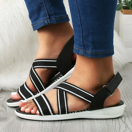Ykohkofe Ladies Fashion Summer Wedge Breathable Mesh Cross Strap Casual Sandals
Ykohkofe Ladies Fashion Summer Wedge Breathable Mesh Cross Strap Casual Sandals