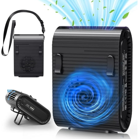 Portable Mini Waist Clip Fan 8000mAh Battery Operated 3 Speeds Personal Neck & Belt Fans Rechargeable Hands Free Wearable body Fan Perfect for Camping Outdoor Travel Hiking Farm
Portable Mini Waist Clip Fan 8000mAh Battery Operated 3 Speeds Personal Neck & Belt Fans Rechargeable Hands Free Wearable body Fan Perfect for Camping Outdoor Travel Hiking Farm