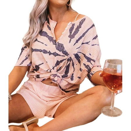 SHEWIN Women s Pajamas Sets Casual Crew Neck Loungewear Tie Dye printed Loose Fit Short Suit Set 2 Piece Nightwear Sleepwear
SHEWIN Women s Pajamas Sets Casual Crew Neck Loungewear Tie Dye printed Loose Fit Short Suit Set 2 Piece Nightwear Sleepwear