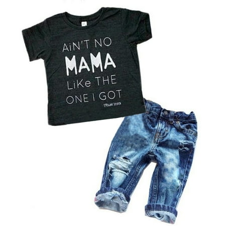 Newborn Toddler Kid Baby Boys Clothes T Shirt Tee Tops +Denim Pants Outfits Set 12-24 Months
Newborn Toddler Kid Baby Boys Clothes T Shirt Tee Tops +Denim Pants Outfits Set 12-24 Months