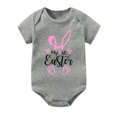 Baby Girls Boys Easter Letters Printed Short Sleeve Baby Leisure Simple Clothing Romper Jumpsuit Bodysuits Cute Fashion Child Clothes
Baby Girls Boys Easter Letters Printed Short Sleeve Baby Leisure Simple Clothing Romper Jumpsuit Bodysuits Cute Fashion Child Clothes