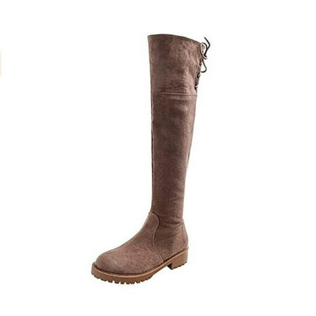 Women s Non Slip Knee High Snow boots Warm Plush Lace Up Mid Heel Narrow Riding Boots Size 6.5
Women s Non Slip Knee High Snow boots Warm Plush Lace Up Mid Heel Narrow Riding Boots Size 6.5
