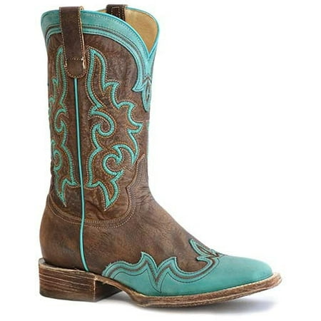 Women s Roper Shyla Hybrid Sole Leather Boots Handcrafted Brown
