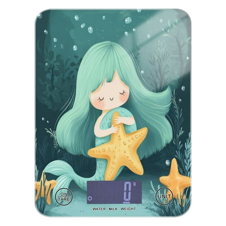 WOBOGO Cute Mermaid Holding Starfish Kitchen Scale Digital Gram and Ounce Weighing for Cooking Baking Ketogenic Diet Meal Prep
WOBOGO Cute Mermaid Holding Starfish Kitchen Scale Digital Gram and Ounce Weighing for Cooking Baking Ketogenic Diet Meal Prep