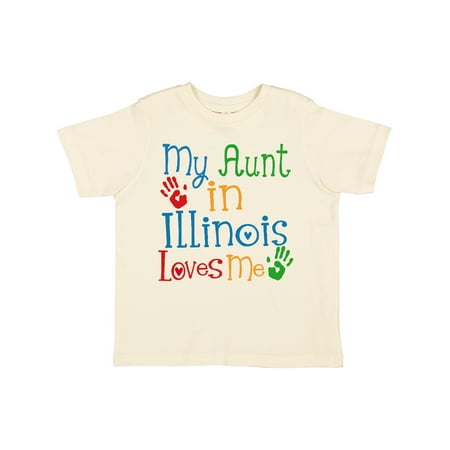 Inktastic My Aunt in Illinois Loves Me Gift Toddler Boy or Toddler Girl T-Shirt