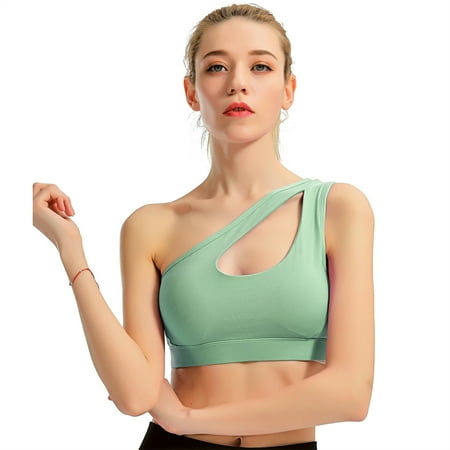 Dicasser One Shoulder Sports Bra Removable Padded Yoga Top Post Surgery Wirefree Sexy Cute Medium Support Sports Gym Exercise Fitness Yoga Walking Running Cycling Boxing Bowling Tenis S 1PC
Dicasser One Shoulder Sports Bra Removable Padded Yoga Top Post Surgery Wirefree Sexy Cute Medium Support Sports Gym Exercise Fitness Yoga Walking Running Cycling Boxing Bowling Tenis S 1PC