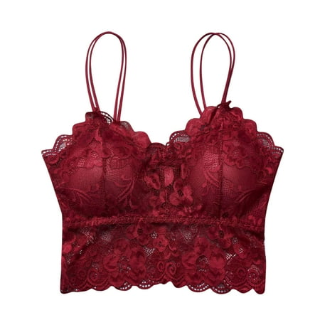 Hxroolrp Lingerie for Women Ladies Lace Strapless Underwear Strapless Padded Back Large Size