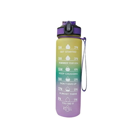 Realhomelove 32oz Motivational Water Bottles with Time Marker Sports Water Bottle with Times to Drink Leakproof & BPA Free Reusable Plastic Bottle with Straw for Gym & School
Realhomelove 32oz Motivational Water Bottles with Time Marker Sports Water Bottle with Times to Drink Leakproof & BPA Free Reusable Plastic Bottle with Straw for Gym & School