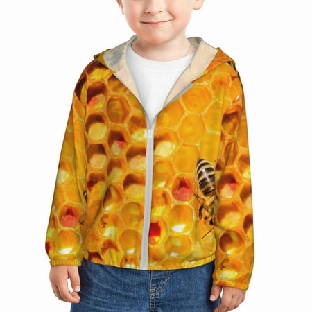 Sun Hoodie for Kids Bees on Hive Honeycomb Long Sleeve Swim Fishing Shirts Sun Protection Zip Up Jacket Clothing Athletic Hoodie
Sun Hoodie for Kids Bees on Hive Honeycomb Long Sleeve Swim Fishing Shirts Sun Protection Zip Up Jacket Clothing Athletic Hoodie