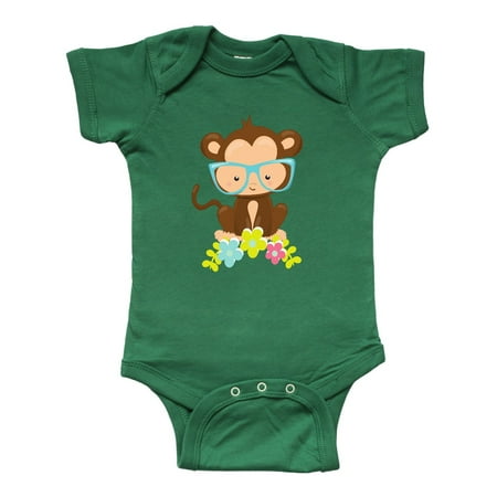 Inktastic Cute Monkey With Eyeglasses Colorful Flowers Gift Baby Boy or Baby Girl Bodysuit
Inktastic Cute Monkey With Eyeglasses Colorful Flowers Gift Baby Boy or Baby Girl Bodysuit