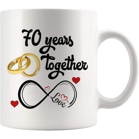 70th Wedding Anniversary For Him And Her 70th Anniversarys For Her Him 70th Anniversary Mug For Husband & Wife 70 Years Together Married 70 Years 70 Years Couple (11 oz)
70th Wedding Anniversary For Him And Her 70th Anniversarys For Her Him 70th Anniversary Mug For Husband & Wife 70 Years Together Married 70 Years 70 Years Couple (11 oz)