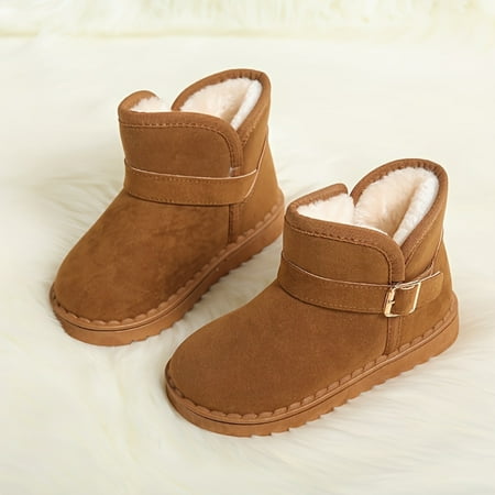 EIMELI Comfortable Solid Color Snow Boots For Baby Boys Soft Warm Fleece Boots For Outdoor Walking Hiking Autumn And Winter
EIMELI Comfortable Solid Color Snow Boots For Baby Boys Soft Warm Fleece Boots For Outdoor Walking Hiking Autumn And Winter