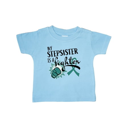 Inktastic Ovarian Cancer Awareness My Stepsister is a Fighter Gift Baby Boy or Baby Girl T-Shirt
Inktastic Ovarian Cancer Awareness My Stepsister is a Fighter Gift Baby Boy or Baby Girl T-Shirt