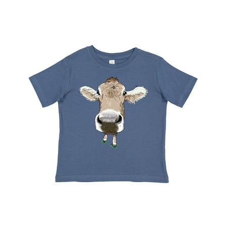 Inktastic Funny Cow Close Up Gift Toddler Boy or Toddler Girl T-Shirt