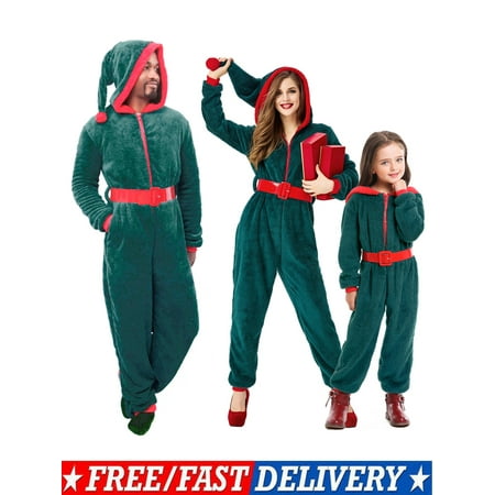 Family Matching Pajamas Set Fleece Onesie Sleepwear Christmas Parent-Child Zipper Jumpsuit with Pocket
Family Matching Pajamas Set Fleece Onesie Sleepwear Christmas Parent-Child Zipper Jumpsuit with Pocket