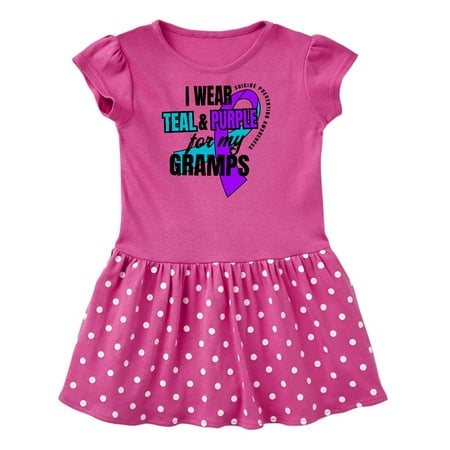 Inktastic Suicide Prevention I Wear Teal and Purple for My Gramps Gift Toddler Girl Dress
Inktastic Suicide Prevention I Wear Teal and Purple for My Gramps Gift Toddler Girl Dress