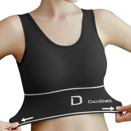 Tube Tops Womens Light Support Seamless Sports Bra Wireless Yoga Bra Top NylonSpandex Simple Long Sleeve Shirts for Women Black
Tube Tops Womens Light Support Seamless Sports Bra Wireless Yoga Bra Top NylonSpandex Simple Long Sleeve Shirts for Women Black