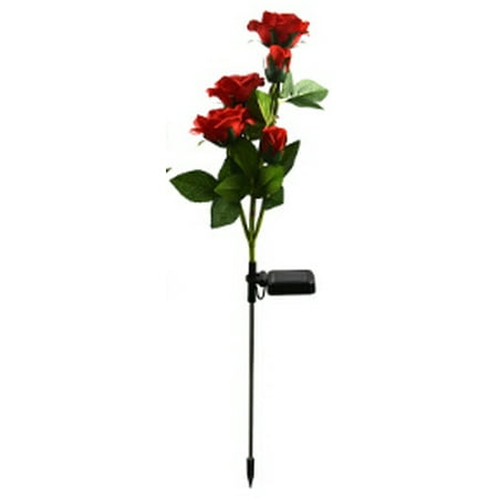 Yejaeka Solar-Powered Light Rose Flower Field Cutting Park Home Lamp