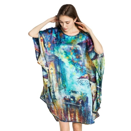 Grace Silk 100% Silk Nightgown Street Scene