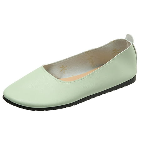SEMIMAY Fashion Summer Women Casual Shoes Flat Lightweight Shallow Mouth Slip On Solid Color Round Toe Green
SEMIMAY Fashion Summer Women Casual Shoes Flat Lightweight Shallow Mouth Slip On Solid Color Round Toe Green