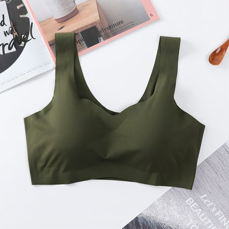 ALSLIAO Womens Seamless Wireless Bras Padded Bralette Yoga Running Sports Crop Tops Vest Army Green M
ALSLIAO Womens Seamless Wireless Bras Padded Bralette Yoga Running Sports Crop Tops Vest Army Green M