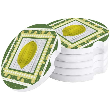 ZHANZZK Summer Fruits Lemon Wave Point Wooden Grain Set of 4 Car Coaster for Drinks Absorbent Ceramic Stone Coasters Cup Mat with Cork Base for Home Kitchen Room Coffee Table Bar Decor
ZHANZZK Summer Fruits Lemon Wave Point Wooden Grain Set of 4 Car Coaster for Drinks Absorbent Ceramic Stone Coasters Cup Mat with Cork Base for Home Kitchen Room Coffee Table Bar Decor