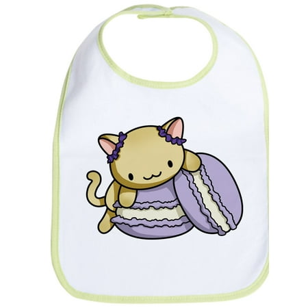 CafePress - Macaron Kitty Bib - Cute Cloth Baby Bib Toddler Bib