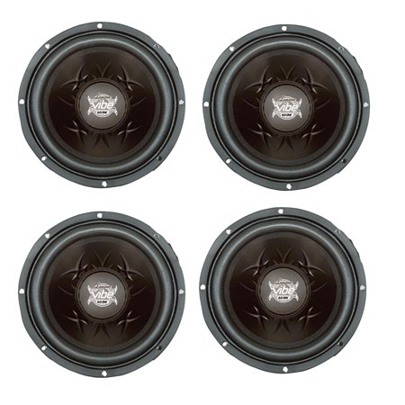 4) Lanzar Vibe 800 Watt 8-Inch 4-Ohm Subwoofers Black Car Audio SVC Subs VW84 4) Lanzar Vibe 800 Watt 8-Inch 4-Ohm Subwoofers Black Car Audio SVC Subs VW84