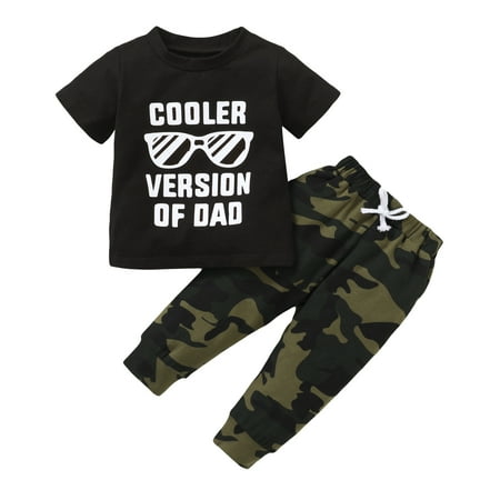 KIMI BEAR Infant Boys Outfits 3 Months Infant Boy Spring Summer Outfits 6 Months Infant Boy COOLER VERSION OF DAD Letter Prints Cozy Short Sleeve Tops+ Pants 2PCS Set Black
KIMI BEAR Infant Boys Outfits 3 Months Infant Boy Spring Summer Outfits 6 Months Infant Boy COOLER VERSION OF DAD Letter Prints Cozy Short Sleeve Tops+ Pants 2PCS Set Black