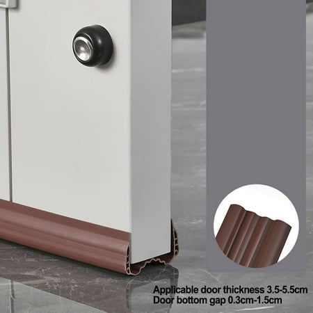 Double Layer Door Seals Weather Stripping Under Door Sweep Bottom Seal Strip