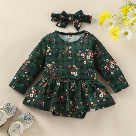 NIUREDLTD Baby Girls Floral Autumn Long Sleeve Romper Dress Princess Dress Headbands Clothes
NIUREDLTD Baby Girls Floral Autumn Long Sleeve Romper Dress Princess Dress Headbands Clothes