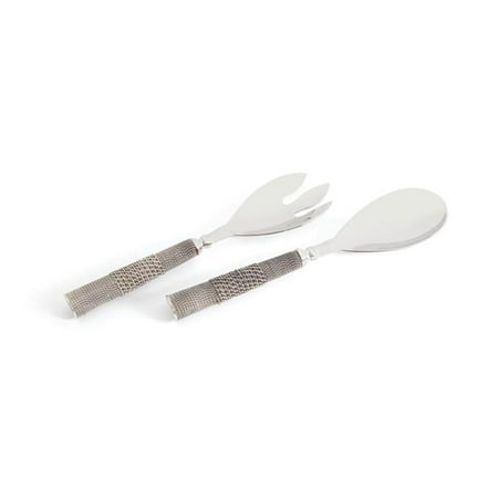 Go Home 21703 11 x 2.5 x 1 D in. Mathis Serving Set Brushed Nickel