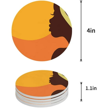KXMDXA Woman Set of 6 Round Coaster for Drinks Absorbent Ceramic Stone Coasters Cup Mat with Cork Base for Home Kitchen Room Coffee Table Bar Decor
KXMDXA Woman Set of 6 Round Coaster for Drinks Absorbent Ceramic Stone Coasters Cup Mat with Cork Base for Home Kitchen Room Coffee Table Bar Decor